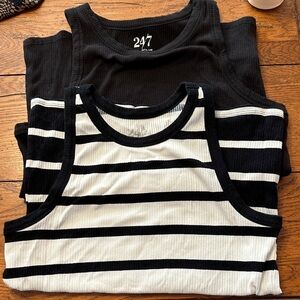 2 Maurice’s tank tops 24/7 brand